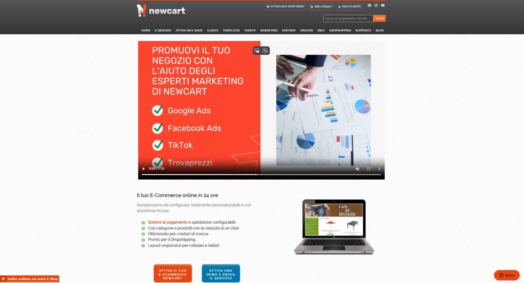 NewCart Homepage