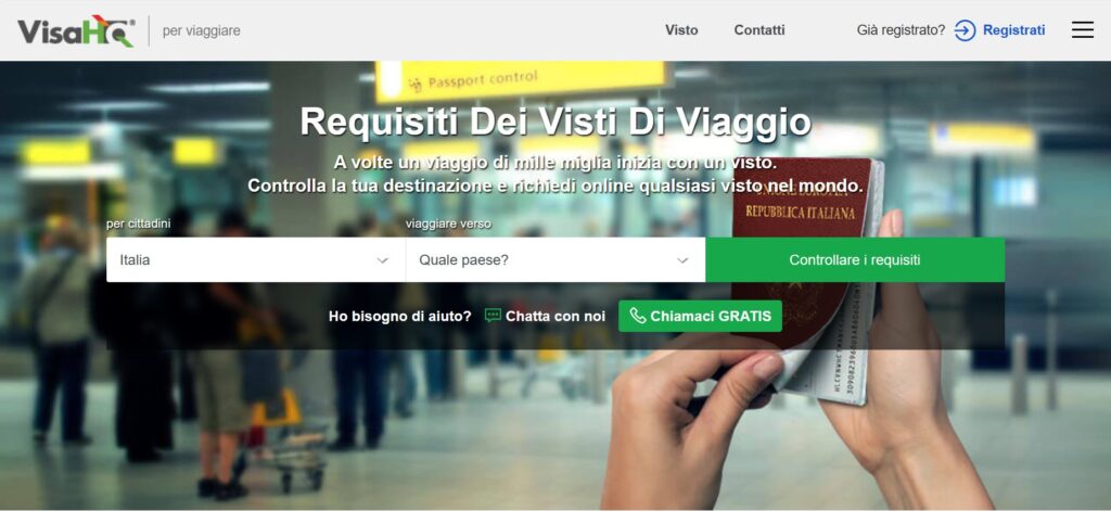 VisaHQ Homepage