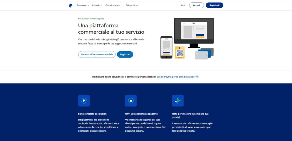 PayPal Business Homepage