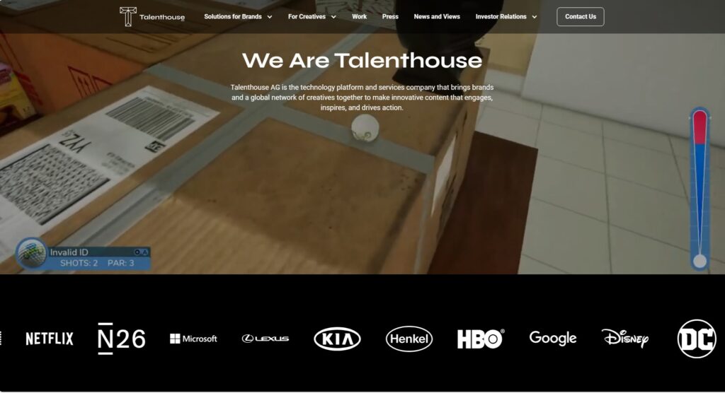 TalentHouse Homepage