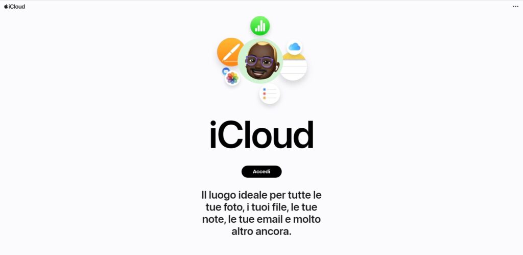 iCloud Homepage