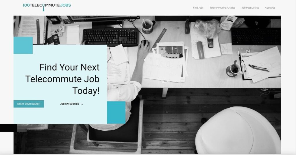 100Telecoomutejobs Home page