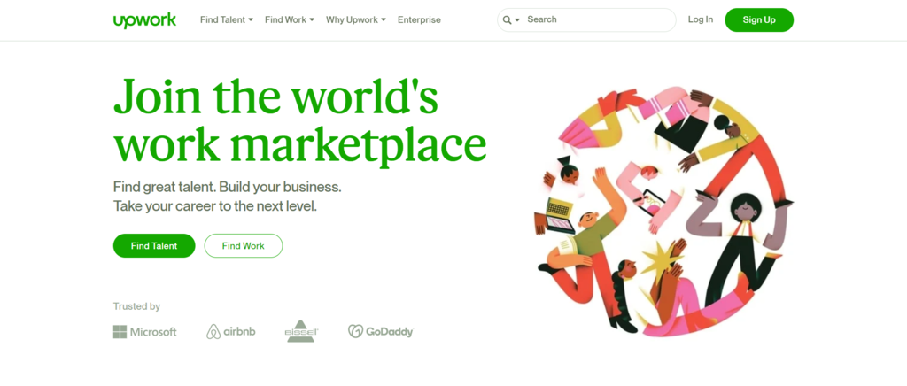 UpWork Homepage