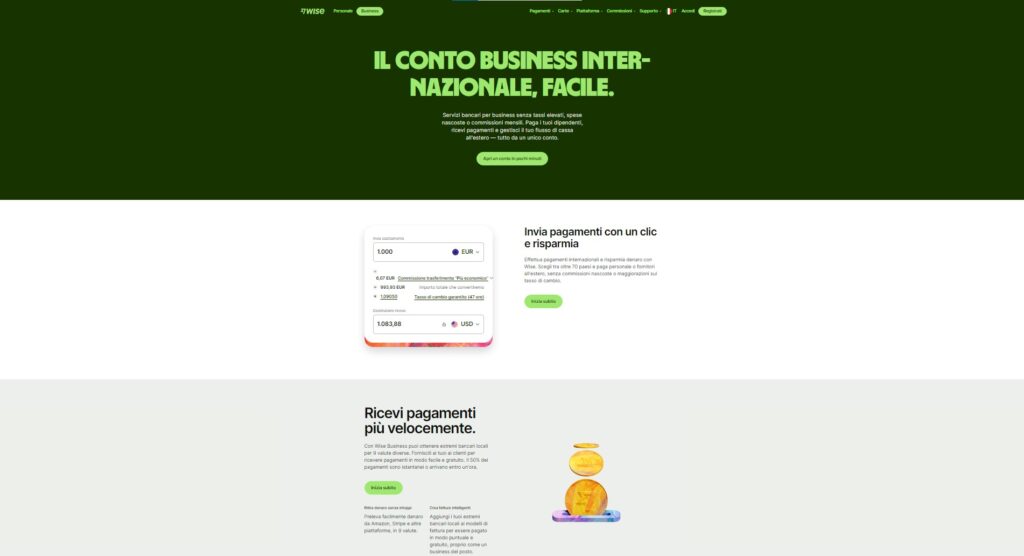 Wise Business Homepage